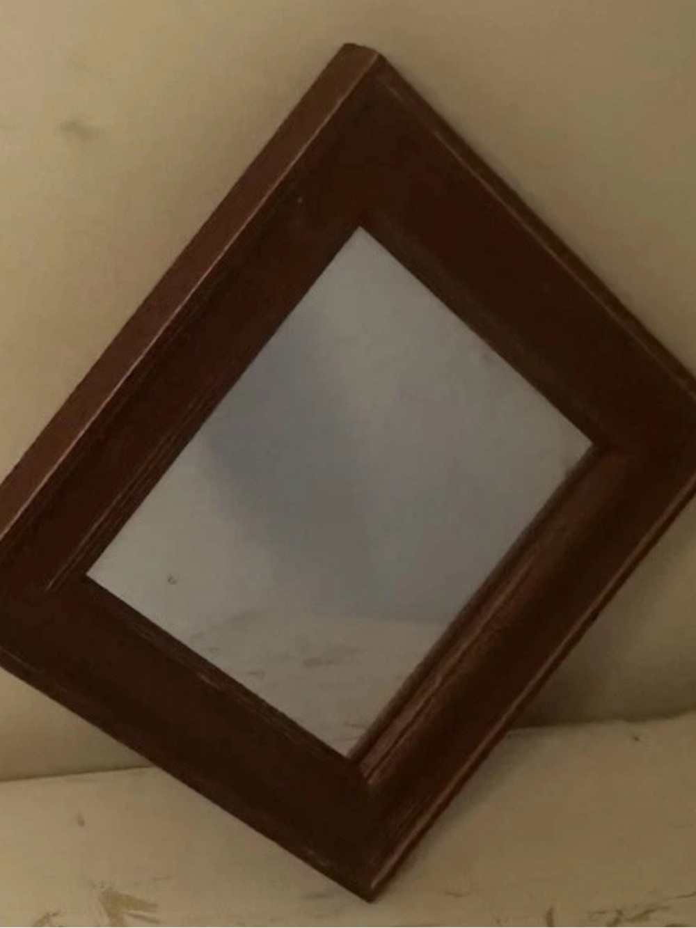 Brown Wood Frame Wall Mirror - Home Accents 6x6